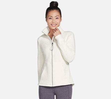 Skechers, Go snuggle Jakke, L, Hvid, Dame