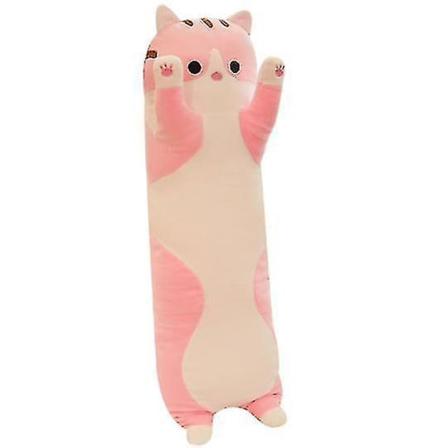 50 Cm Plysch Kattdocka Söt Tecknad Mjuk, Fylld Kattungekudde Pink