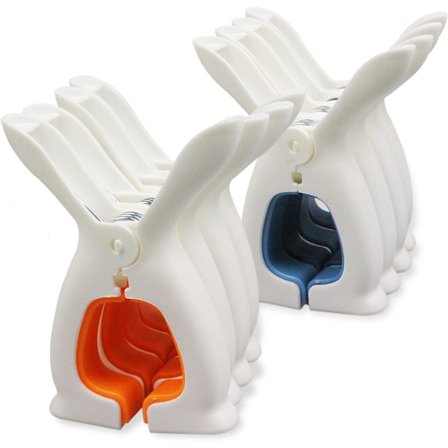 8 söta små strandhandduksklipp (6,5 cm) Klädnypor Strandhandduksklipp Täcke klipp