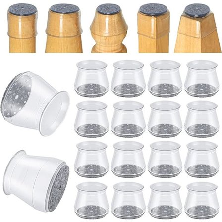 16 kpl tuolinjalan suojaa kovapuulattioille, silikonihuopahuonekalutyynyt liukastumattomat, vapaasti liikkuvat pöydänjalansuojat, jakkaranjalansuojat