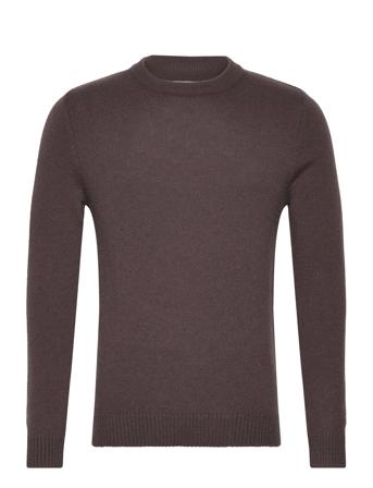 Jprcclambswool Knit Crew Neck Ln Brown Jack & J S