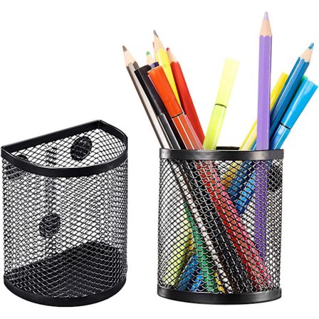 2 st nätförvaringskorgar i metall, förvaringsbehållare, förvaringsorganisatör (svart)