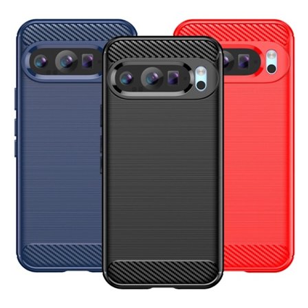 SKALO Google Pixel 9 Pro XL Armor Carbon Stødsikker TPU-cover - Vælg farve