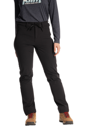 Naisten Housut Klim Passage Softshell Musta 40