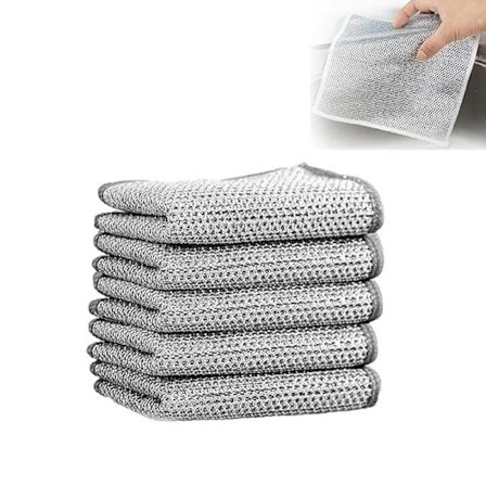 10 stk. Nye multifunktionelle stålskuresvampe, der ikke ridser, multifunctional_yux