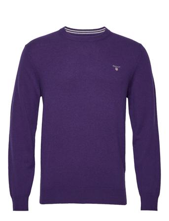 Superfine Lambswool Crew T-shirts Long-sleeved Lila GANT