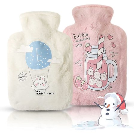 Handvärmare fylld med vatten (rosa+vit)