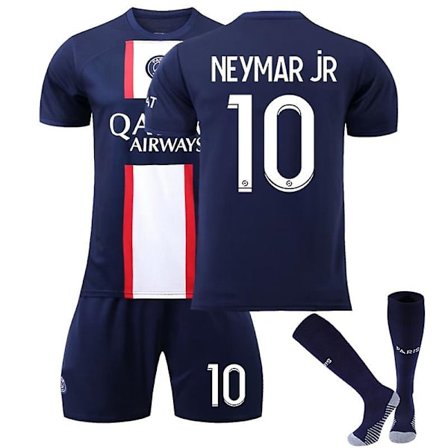 22-23 Paris Home Set Skjorte #10 Neymar Jr Uniform Fotballtrøye W
