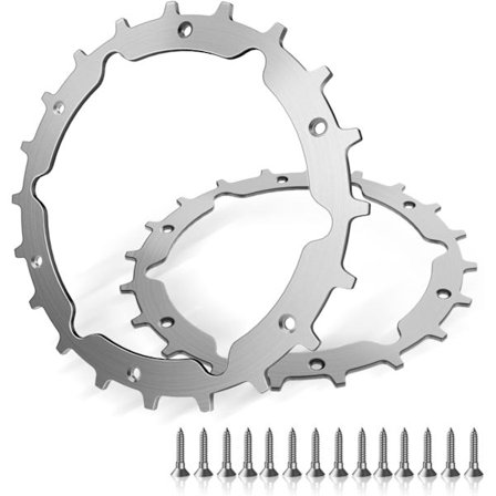 Rostfria Borstar för Gardena Sileno City 250 500 Life Gräsklippare Avfasade med Bättre Grepp för Gräsklippare, 14 Skruvar, 212mm