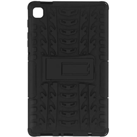 Taske til Samsung Galaxy Tab A7 Lite Beskyttelse Bi-materiale Kickstand Support Sort