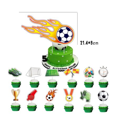 26 Fotball Kake Toppere, Bursdag Kake Toppere, Cupcake I