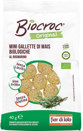 Fior Di Loto Biocroc Original Mini Gallette Mais Rosmarino 40g