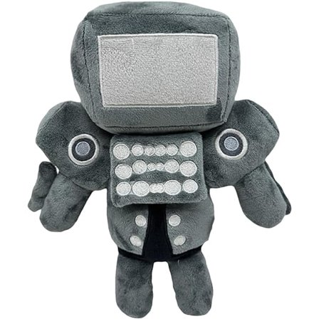 Toilet Man Plys, Opgraderet Titan TV Man Fyldt Plysdukke Sjov Blød Anime