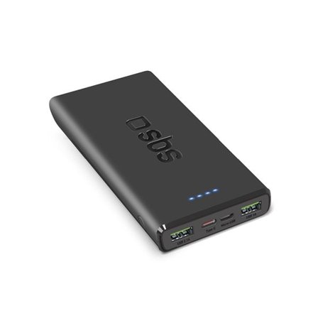 Powerbank SBS TTBB10000FASTPD20K 10000 mAh 20W med Power Delivery - sort