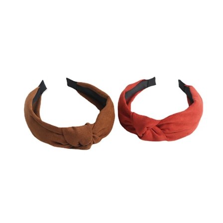 2 st Enkla modehårband koreansk stil mockaimitation huvudbonad