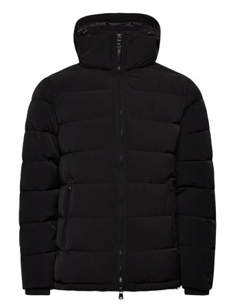 Oscar Jacobson Hooded Puffer Jacket - Black - 56