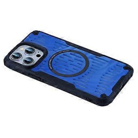 Til iPhone 15 Pro Cover Varmeafledning Hul Magnetisk TPU+PC Telefon Cover Kompatibelt med Magsafe (Style A)