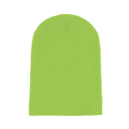 Beechfield - Grön longbeanie Beanie - Lime Green Long Blank Beanie @ Hatstore