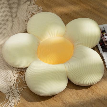 Søte blomsterputeputer romdekorasjon (beige, 40cm)-WELLNGS