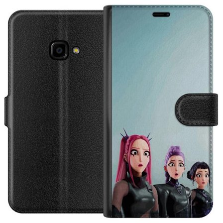 Kompatibelt Lommeboketui til Samsung Samsung Galaxy Xcover 4 Tre animerte kvinner med fargerikt hår i futuristisk stil og overraskede uttrykk