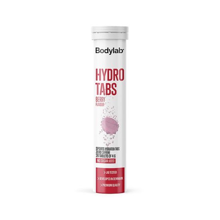 Bodylab Hydro Tabs Berry 80 g, Sport & Velvære, Protein & Energi, Elektrolytter