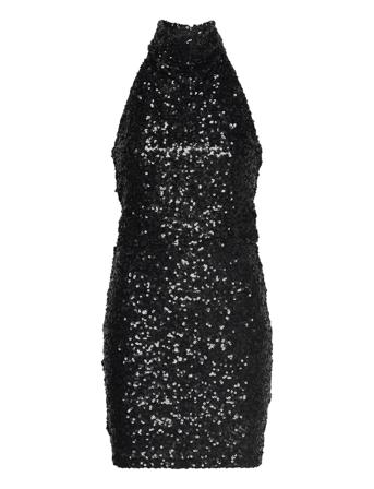 Joy Sequin Dress Lyhyt Mekko Musta Gina Tricot