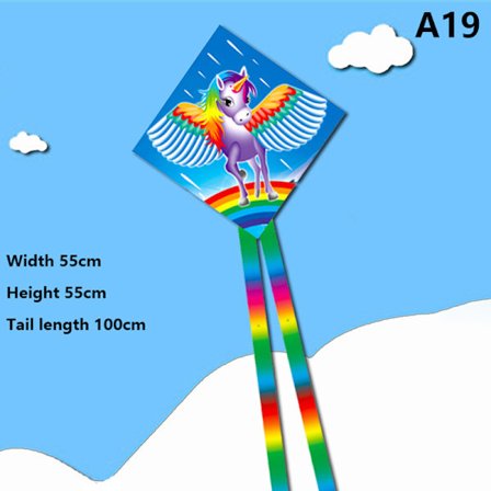 Barnegaver firkantede drager Flyvende leker Drager for barn A