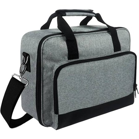 Projektortaske, projektor bæretaske med tilbehørslommer, projektortaske til transport og opbevaring, projektor, 36 x 28 x 10 cm