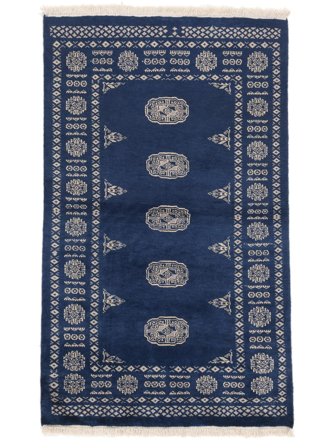 Oriental Pakistan Bokhara 2Ply Rug 90X149 Black/Dark Grey Wool, Pakistan