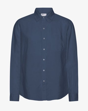 Linen Shirt - Petrol Blue