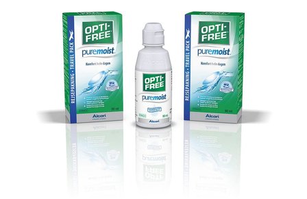 Opti-Free PureMoist Linsevæske 90 ml, Tøj & Bolig, Briller & Solbriller, Brilletilbehør