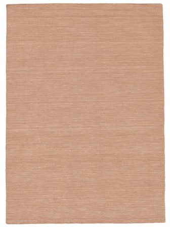 Handloom Flat 160X230 Terracotta Uni Tapis De Laine
