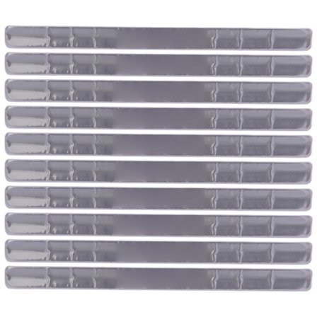 Reflekterende Silikon Stål Slap Armbånd for Sport Sykling Klær Sølv