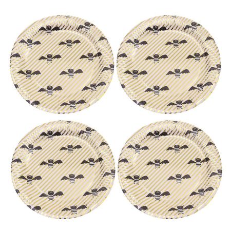 10 stk Ghost Theme Service Camping Slikholder paptallerkner