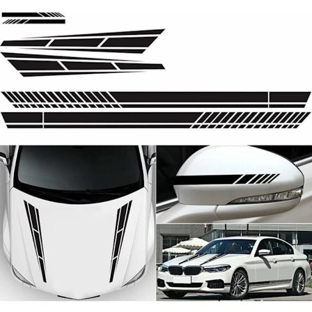 6X Auton tarra, raita sivutarra vinyylitarra auton sivukuva