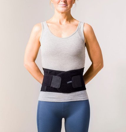 Swedish Posture Stabilize Lumbar Back Belt Black L, Medicin & Pleje, Støttebind, Rygstøtte