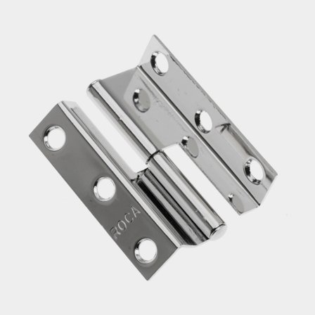 Scharnieren voor deuren Roca, 55 x 35 mm, met offset / verschoven scharnierpunt + rechtsdraaiend, roestvrij staal