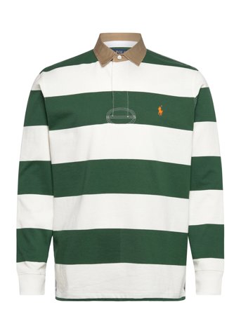 Polo Ralph Lauren Classic Fit Khaki-Collar Rugby Shirt - Green - L