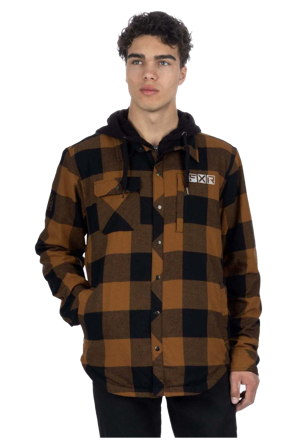 FXR Timber Insulated Flannel Jacket Copper/Black M