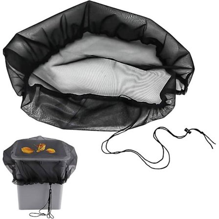 Regnvandsbeholderbeskyttelsesnet (95 cm) Justerbart beskyttelsesnet Myggenet Fald Blad Tønde Beskyttelsesnet til udendørs have