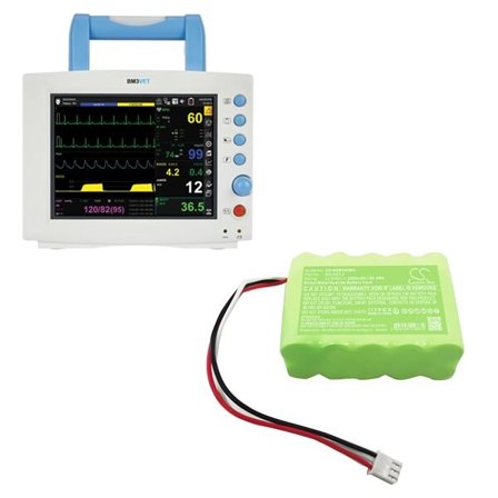 Batteri for medisinsk bruk til Bionet BM3, BM3 Vet, BM3 Vet Plus og andre.