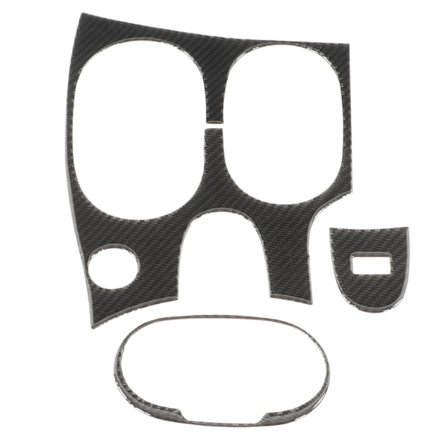 3-osainen keskikonsolin vaihdepaneelin suojus, hiilikuitukorvaus Corvette C6 2005-2013