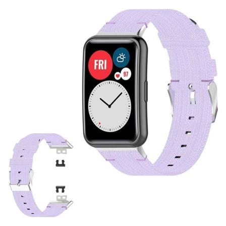 Huawei Watch Fit kudottu patetrinen kellonauha - Vaaleanvioletti Purple