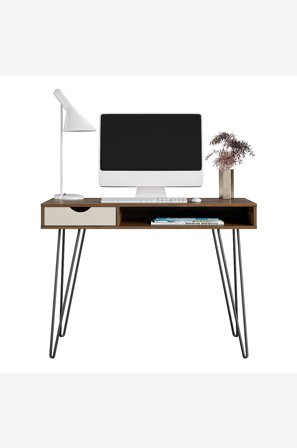 Novogratz - Databord m. oppbevaring Concord - Brun - Skrivebord - Fra Homeroom