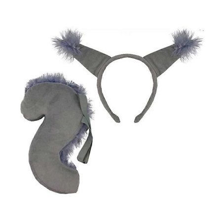 Ekorre Kostymer for Barn Voksen Grå ører og hale