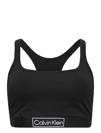 Unlined Bralette Lingerie Bras & Tops Soft Bras Tank Top Bras Musta Calvin Klein