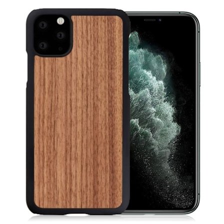 Man&Wood premiumfodral för iPhone 11 Pro Max - Svart Valnöt