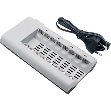 8-spors lader for batteri AA - AAA Ni-MH - Ni-Cd oppladbare batterier Batteri EU-plugg SCY61021101_2942