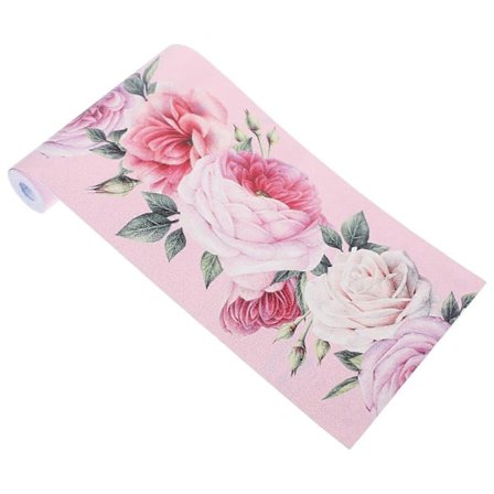 1 stk. Vakker Blomstermønstret Tapetbord Klistremerke Midjelinje Veggklistremerke Vanntett Selvklebende Borddekor for Hjem Baderom Kjøkken (15x300cm)