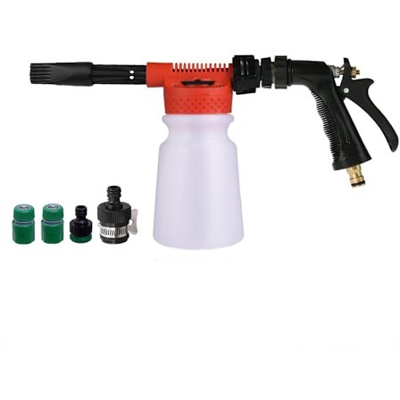 Professionell Skumtvättpistol Bil tvättlans Adjustable Bottle Foam